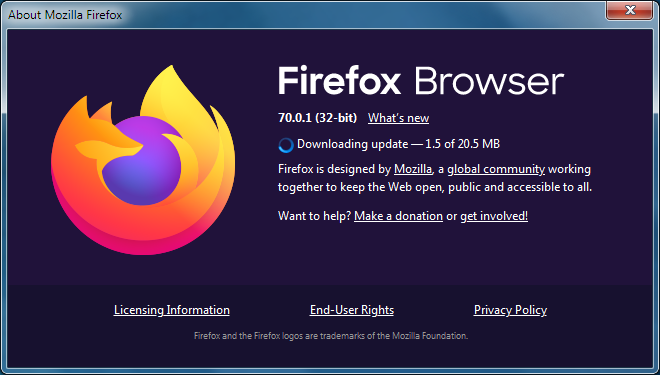 About Firefox Browser