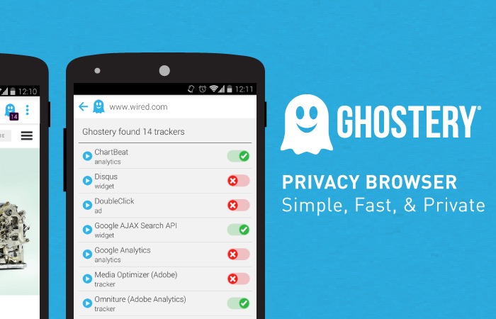 Ghostery Privacy Browser trackers logo