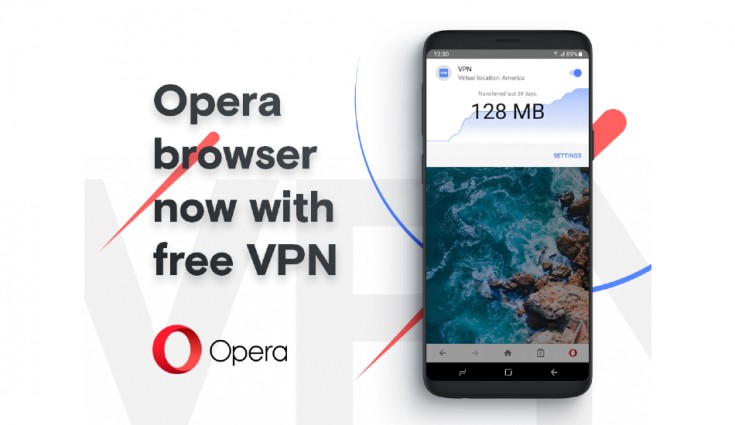 Opera Browser now with free VPN