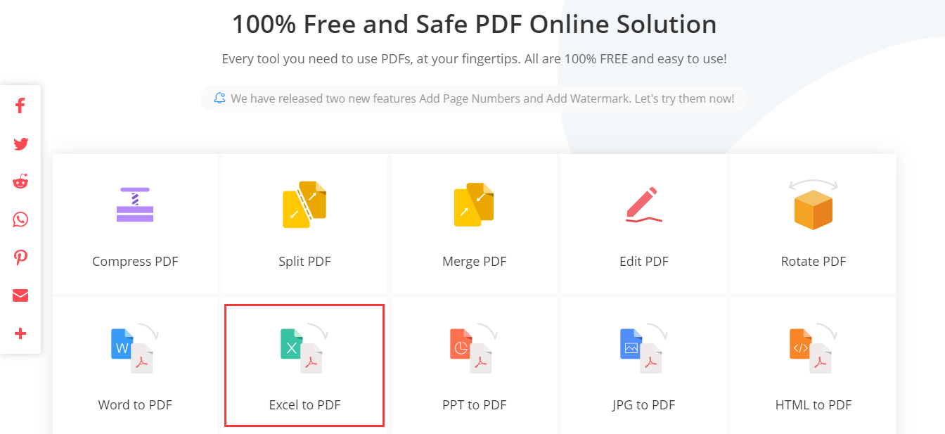 EasePDF Excel to PDF Converter